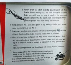 Vintage Red Metal Box OUTERS GUNSLICK RIFLE CLEANING KIT ~ Tin Only ~ No. 477  