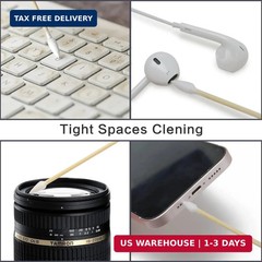 500 PCS 6-Inch Precision Gun Cleaning Swabs with Storage Case – Lint-Free Bamboo