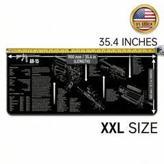 AR-15 Tactical Gun Cleaning Mat 35.4*15.7 Heavy-Duty Non-Slip Armorer Bench Pads