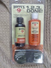 Hoppe’s “1-2-3 Done!” Shotgun Cleaning Kit for 20 Gauge with Bore Snake