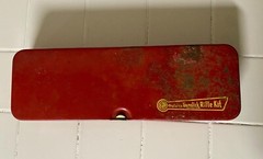 Vintage Outers Gunslick Rifle Gun Kit #477 30 Cal. Complete Red Metal Box