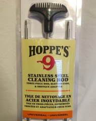 Hoppe’s 3 Piece Stainless Steel Cleaning Rod Rifle/Shotgun #3PSS New!