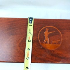 Deluxe Gun Cleaning Kit Outers Wooden Case Bronze Brushes-No Solvent or CD