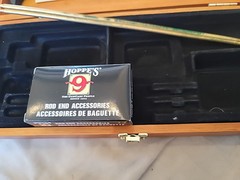 Hoppe’s No. 9 Deluxe Gun Cleaning Kit In Hinged Cherry Wood Box Accessories Rod