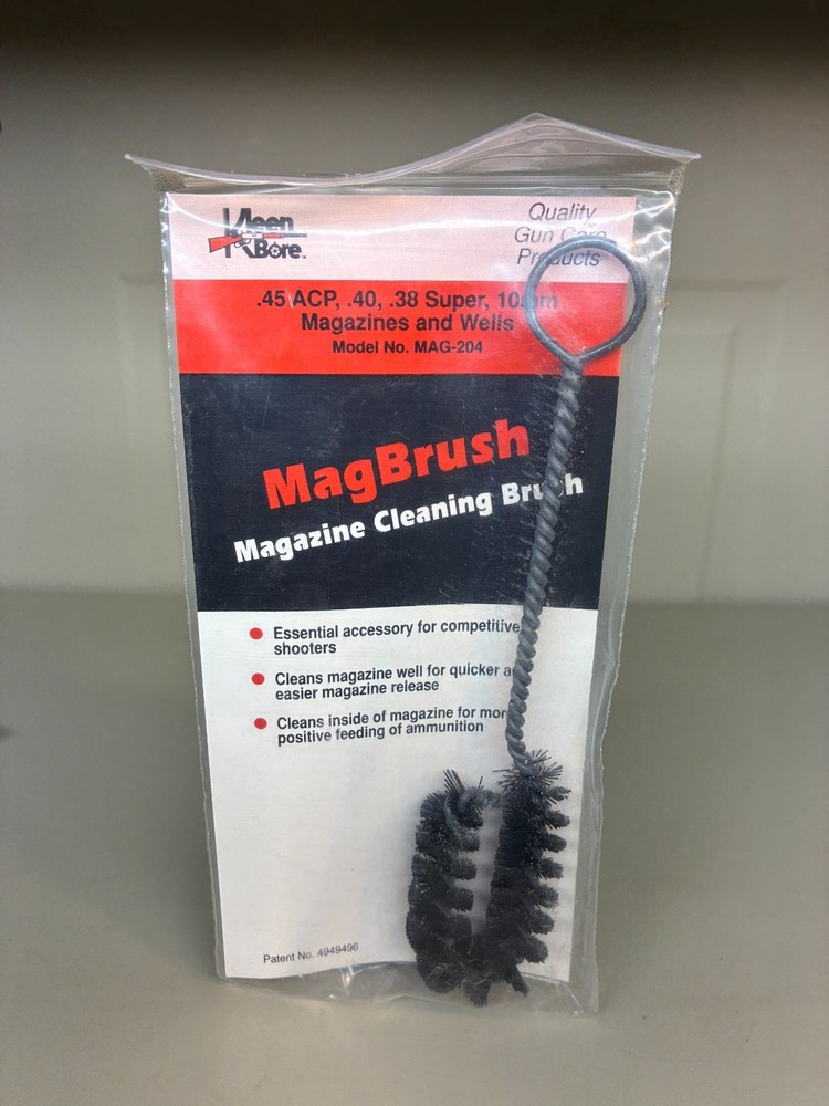 Kleen-Bore MAG-204 MagBrush Magazine Cleaning Brush .45 ACP, .40, .38 Super,10mm