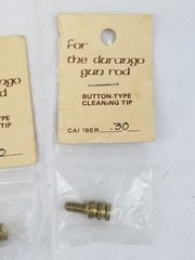 NOS Lot of 7 Button Type Brass Cleaning Tips For The Durango Gun Rod Jag Swab
