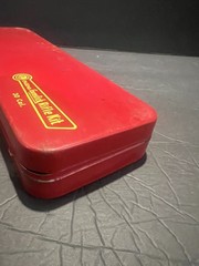 Vintage Outers Gunslick Rifle Gun Kit #477 30 Cal Red Metal Box, Made In USA VGC
