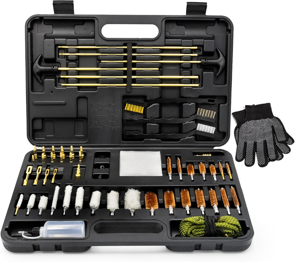 Elite Universal Gun Cleaning Kit for All Guns, Gun Brushes for Pistol Handgun Sh