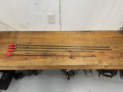 J Dewey Rifle Chamber Cleaning Rods with Chamber Brush LOT of 4
