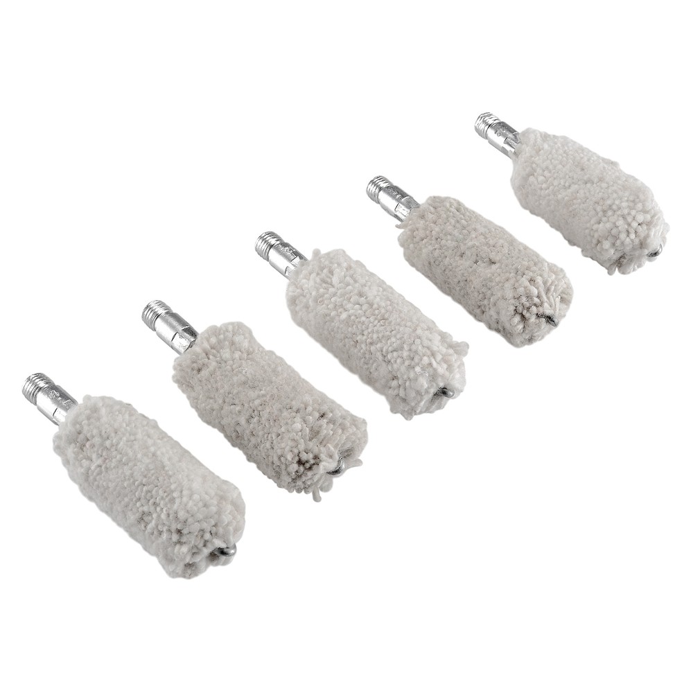 5 X Shotgun 12 Gauge 5/16-27 Thread Cleaning Cotton Mop Long Brush 3″ Length