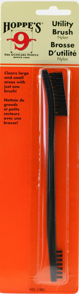 Hoppe’s No 9 Nylon Utility Brush with Dual Bristle Ends for Intense Scrubbing
