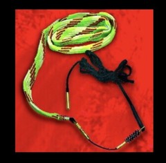 BATTLE ROPE .30 Cal (Rifle) w Weighted Brass End,bronze Brush & Bristle Brush