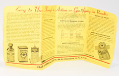 Hoppe’s No. 9 Gun Cleaning Solvent Advertisement Gold Yellow Paper Pamphlet