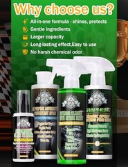 Kingvo Car Interior Cleaner Spray, Multipurpose Leather Seat Cleaner Citrus