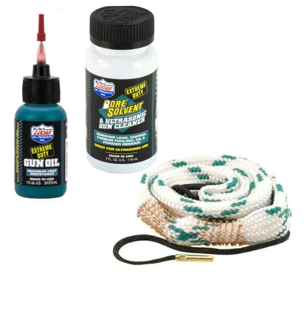 Shotgun Cleaning Snake for 12ga with Extreme Bore Solvent and Gun Oil