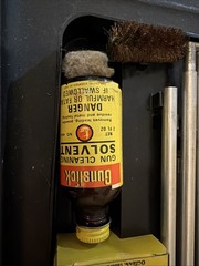 Vintage 1978 OTTERS Gun Cleaning Kit 12 Gauge Shotgun w/ Original Black Box Case