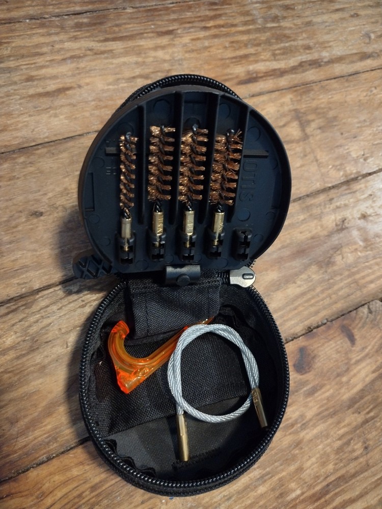 Otis Technology Black Brass Gun Cleaning Kit w/ Case, Bore Brush, Rod & Patches