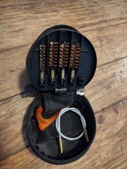 Otis Technology Black Brass Gun Cleaning Kit w/ Case, Bore Brush, Rod & Patches