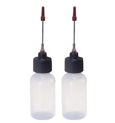 2 Pack – 1 oz Leak-Proof Bottles with Stainless Needle Tips for Precision Oil