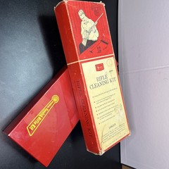 Pair Of Vintage Outers Gunslick Rifle Cleaning Kit No. w/ Box Solvent Patches