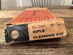 Vintage Sears Roebuck and Co Rifle Cleaning Kit No. 2145 for 30 Caliber Rifle