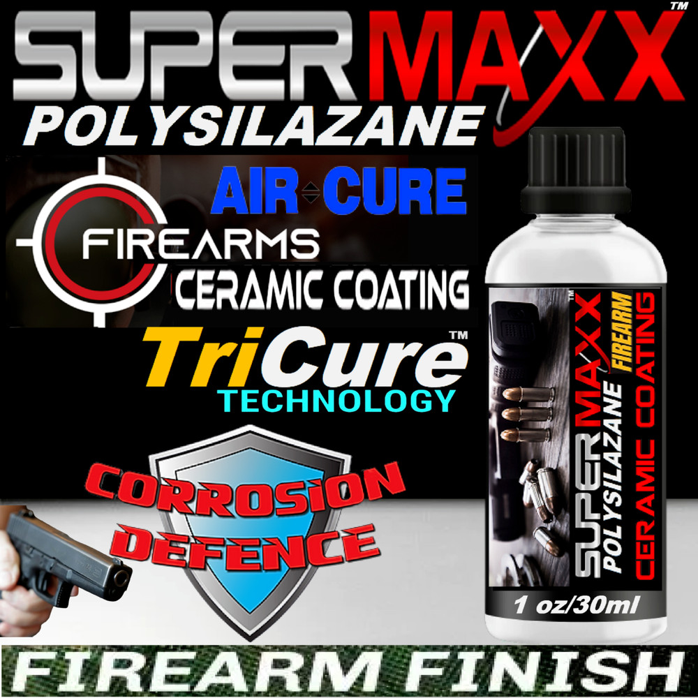 GUN CLEANER SUPERMAXX GUN PROTECTION AIR CURE CERAMIC FIREARM CLEAR COATING