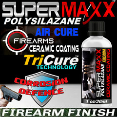 GUN CLEANER SUPERMAXX GUN PROTECTION AIR CURE CERAMIC FIREARM CLEAR COATING