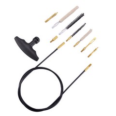 .177 Cal & .22 Cal Airgun Cleaning Kit with Cotton Mop Nylon Brushes Flex Cable
