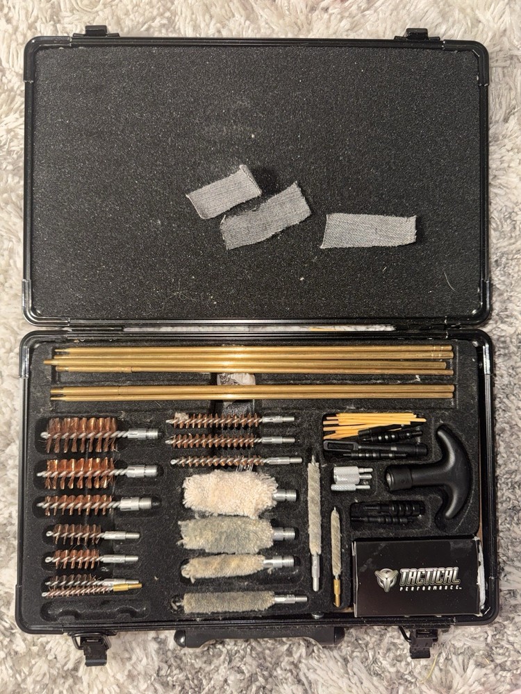 Tactical Performance Universal Cleaning Kit Case Brushes Rods Set