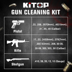 59PCS Universal Gun Cleaner Cleaning Kit for Rifle Pistol Shotgun All Caliber