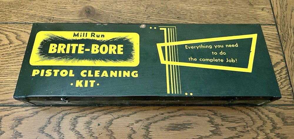 Vintage Mill Run Brite-Bore Gun Cleaning Kit with Hoppe’s No. 9 & Accessories
