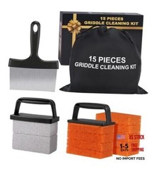 Blackstone Flat Top Grill Cleaning Kit – 15 Pieces – Includes Flat Top Grill