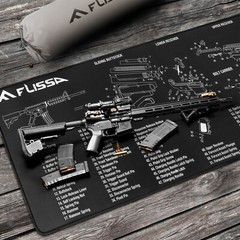 FLISSA Gun Cleaning Mat 8PC Set For Glock 12″x36″Gun Cleaning Bench Non-Slip NEW
