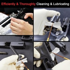 Gun Cleaning Supplies – Lint Free Gun Cleaning – 2×2” Patches and 6”Gun White