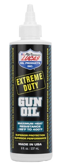Lucas Heavy Duty Gun Oil 8 oz Bottle for Pistol Firearm Handgun Shotgun Rifle