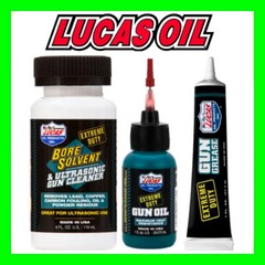 LUCAS Extreme Duty Ultrasonic Bore Solvent/cleaner, Needle Oiler & Grease Tube