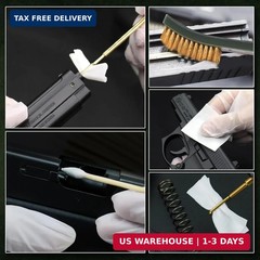 Gun Cleaning Supplies in Storage Box – 300Pcs Gun Cleaning Patches 200Pcs Gun Cl