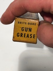 Vintage ORIGINAL FORMULA Mill Run Gun Cleaning 1960’s Brite-Bore Gun Grease NIP