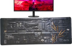 X-Large Tactical Gunsmith Bench Gun Cleaning Mat Gaming Mouse Pad Huge 12″ X 31″