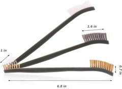 Gun Cleaning Brushes Picks Kit Set Brass Copper Steel Nylon Stainless Steel