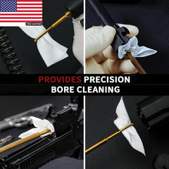 Gun Cleaning Supplies – Gun Cleaning Patches and Long Cotton Swabs Set, 6″ Cotto