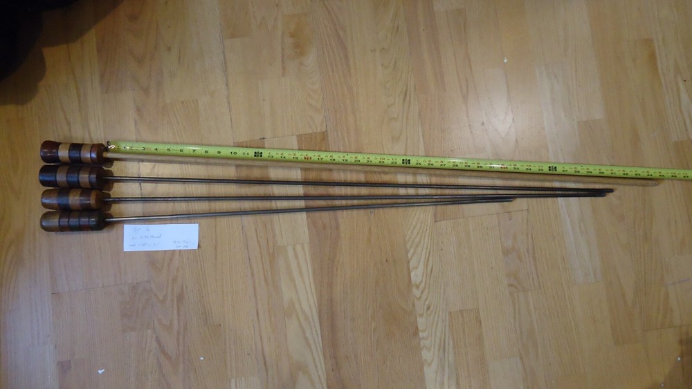 4 Loading / Range / Bench Rifle Steel Cleaning Rods Set G, Muzzleloader