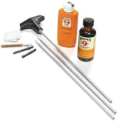Hoppes Rifle Cleaning Kit w/Aluminum Rod Includes Knob/Slotted Ends U22B