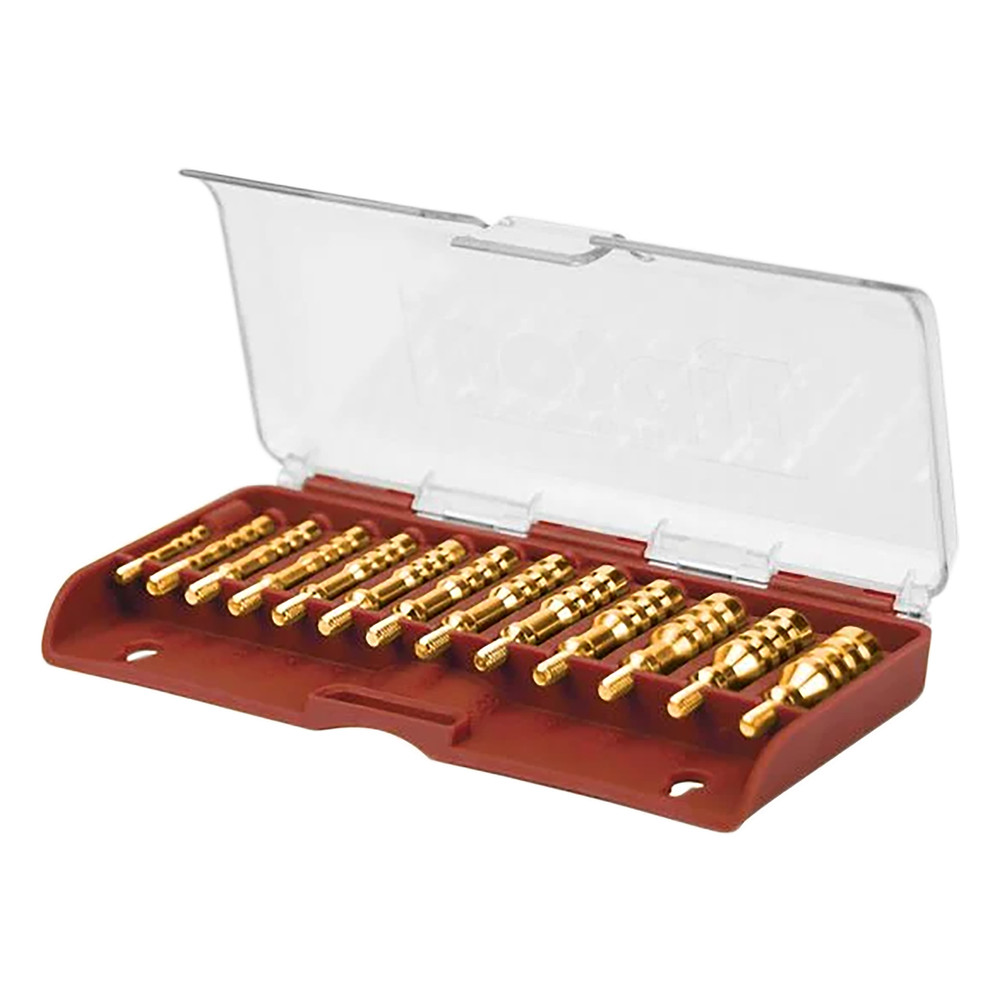 Tipton 749245 13-Piece Solid Brass Jag Set Multi-Caliber w/ Storage Box