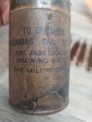 10 bronze 50 caliber bore brushes military army