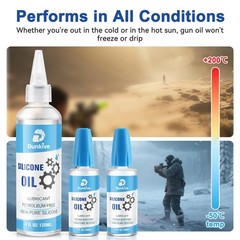 6 oz Airsoft Oil lubricating with Oiler Pure Silicone Lubricant Airsoft Chamb…