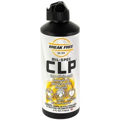 Break Free CLP Gun Cleaner 4oz Squeeze Bottle with Cotton Patches