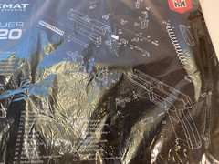TekMat Cleaning Mat for use with Sig Sauer P320, Black 17″ X 11″