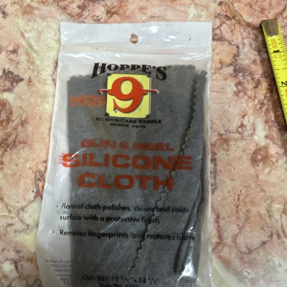 Hoppe’s 9 Silicone Gun & Reel Cleaning Cloth, Gray Rust Protection Reusable 1218
