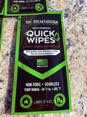 Multi-Purpose CLP Quick Wipes, 5 In. X 6 In., 10-Pack